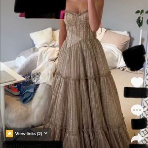 Gold prom Dress